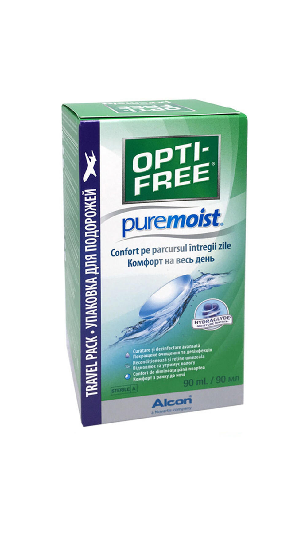 OPTI-FREE PUREMOIST 90мл  (з контейнером для лінз) 